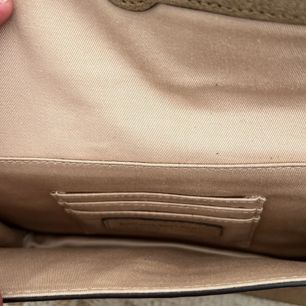 Banana Republic Italian Suede Accordian Bag